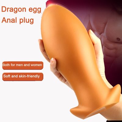 Large Silicone Soft Anal Dildo Butt Plug Prostate Massage Egg Anus Vagina Dilator Adult Erotic Toy  Sex Shops for Couples Women