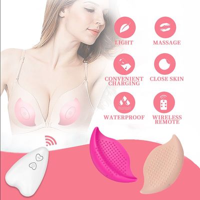 Breast Massager for Women Enhancer Stimulator Circulation Relieve Chest Heath Care Vibrator Nipple Stimulator Sex Toy for Adult