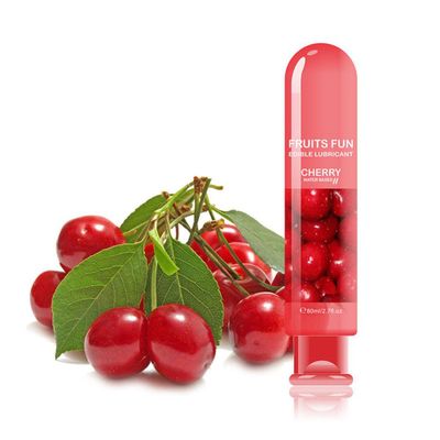 80ml Edible Fruit Flavor Water Based Lubricant  Sexual Anal Vagina Body Lubricating Gel Love Oil  For Couple Adult Sex Products