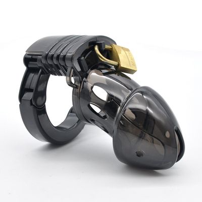 Male Cock Cage Penis Sleeve Plastic lockable Chastity Device Penis Rings For Adult Sets BDSM Game Sex Toys For a couple flirting