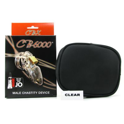 Clear Male Chastity Device - 3 1/4 Inch