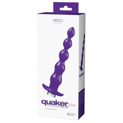 VeDO - Quaker Plus Anal Vibrating Beads (Indigo)
