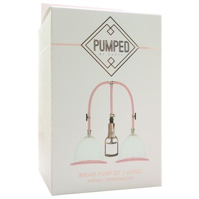 Pumped Rose Gold Breast Pump Set - Large