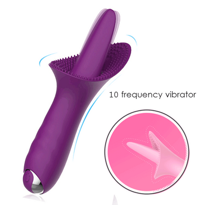 Tongue Vibrator for Women Massage nipp Silicone Sex Toys 10 Multi-speed Labia Clitoral Stimulation G spot Sex Product for Adult