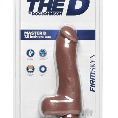 The D Master D 7.5 Inches Dildo with Balls Firmskyn &#8211; Tan
