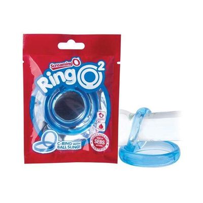 TheScreamingO - RingO2 Double Cock Ring (Blue)