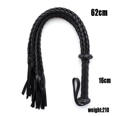 BDSM 78cm Leather  Bondage Restraints Adult Games Sex Toys For Couples Whip Sex SM Erotic Hand Made Braided Riding Whips Harness