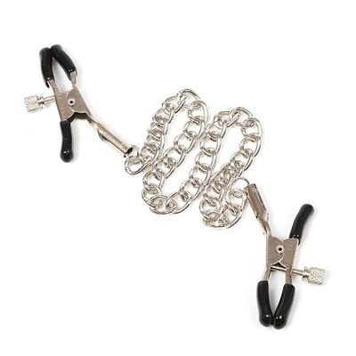 New Metal Bondage Nipple Clamps Clip On The Chain Used For Nipple Clips Fetiche Bondage Pornographic Adult Game Sex Accesspries