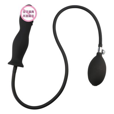 Adult products oversized inflatable silicone backcourt anal plug expansion anal