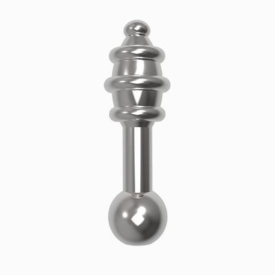 Diogol - Jaz NH Vibrating Dildo Anal Plug 45 mm (Silver)