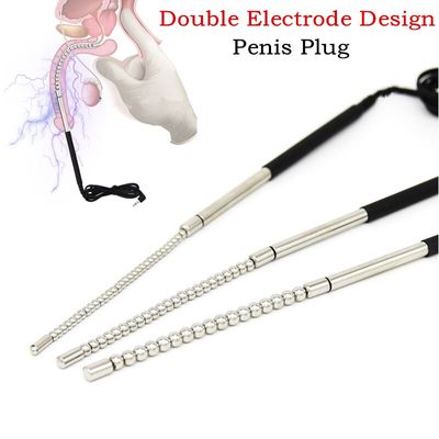 Electro Shock Accessories Stainless Steel Urethral Sound Catheter Electric DIY Penis Plug Sex Toys for Men Masturbation