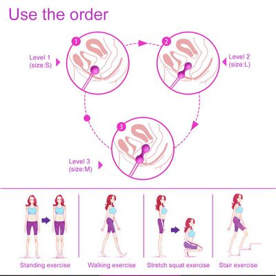 VOLKSLOVE Safe Silicone Smart Ball Vibrator Kegel Ball Ben Wa Ball Vagina Tighten Exercise Machine Sex Toy for Women Vaginal