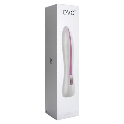 Ovo - F4 Vibrator (White/Pink)