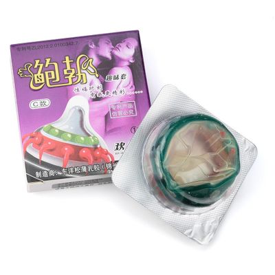 Condoms Latex Sex Products Sensation Class Female G-spot Vaginal Stimulation Condom Sophora Viciifolia Spike Condom Penis Sleeve