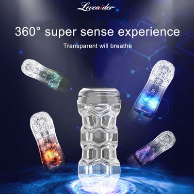 Male Masturbator Cup Artifical Vagina Soft Pussy Transparent Sex Toys for Men Male Masturbation Vacuum Male Cup