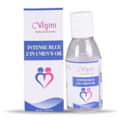 Vigini+ Intense Blue Penis Enlargement 2 in1 Delay Massage Oil Manhood Vigour feel like Tiger King Stud with Ling John Long Gel Safe than Sandda Japan Tel Spray Kaamraj use with Sexual  Capsule Hammer of Thor Capsule Tablet Sex for Men