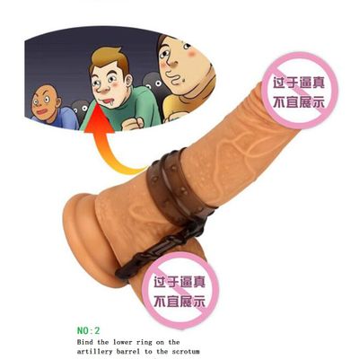 Penis Ring Elastic Scrotal Binding Silicone Delay Ejaculation Cock Ring Chastity Sex Toys for Men Dildo Extender Male Mastubator