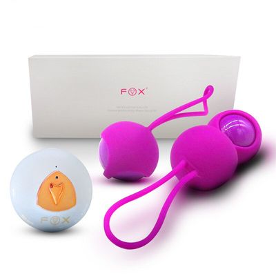 Shrinking ball female vaginal dumbbell exerciser electric silicone health massager female erotic adult health care products