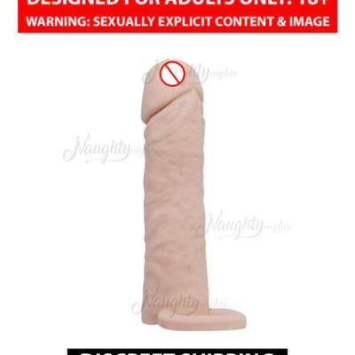2.5 Inch Extension Penis Sleeve With Cock Ring By Naughty Nights