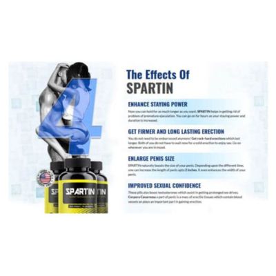 Spartin Penis Enlargement & Erection Male Supplement 30 capsules