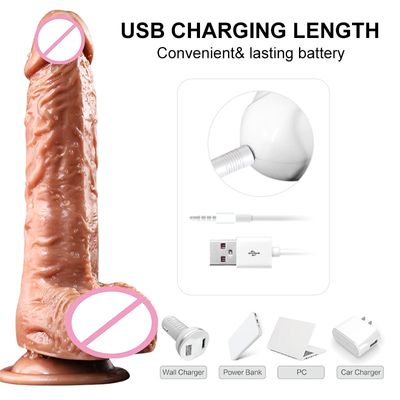 Wireless Vibrator Telescopic For Women Huge Dildos Vibrador Heating Skin Feeling Realistic Penis Super Huge Big Dildo