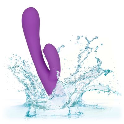 California Exotics - Embrace Rechargeable Massaging G-Tickler Rabbit Vibrator (Purple)