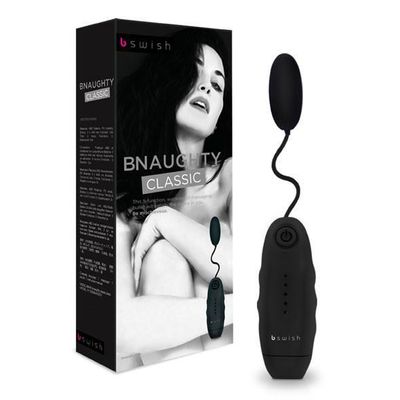 B Swish - Bnaughty Classic Egg Vibrator (Black)