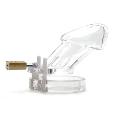 Clear Male Chastity Device - 3 1/4 Inch