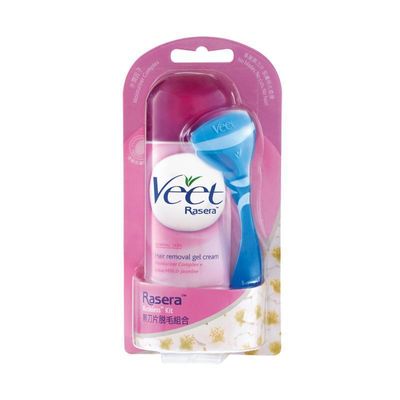 Veet - Rasera Bladeless Kit with Hair Removal Gel Cream for Normal Skin 150 ml