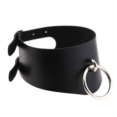 New Style Punk O-ring Locking Posture O Ring Collar Restraint Head Harness BDSM Adult Lockable Choker Female Chastity Belt