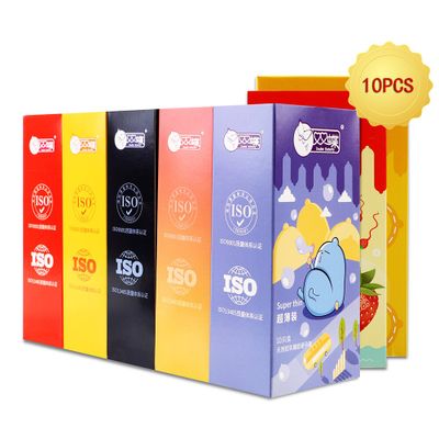 OLO 10pcs/lot Natural Latex Extra Dotted Condom Safer Contraception For Men Lubricating Condoms Ultra Thin Condoms for Men