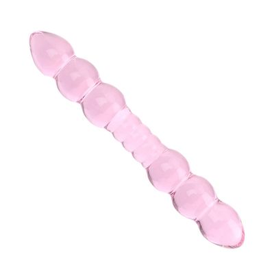 IKOKY Dual Head Anal Plug Prostate Massage Female Masturbation Glass Sex Products Butt Stimulation Erotic Sex Toys for Women