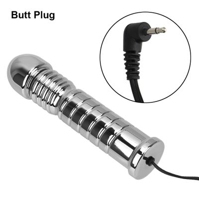 VATINE Stainless Steel Electrical Stimulation Butt Plug Medical Sex Toys For Men Women Electric Shock Anal Plug