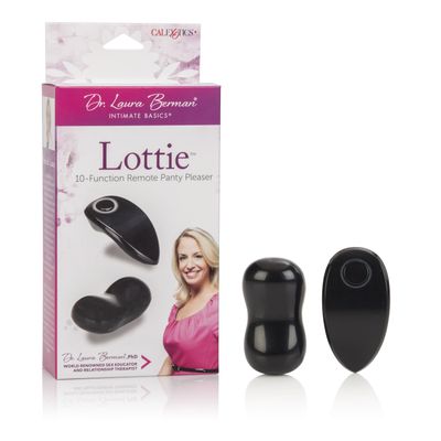 California Exotics - Dr Laura Berman Lottie 10 Function Remote Panty Pleaser (Black)