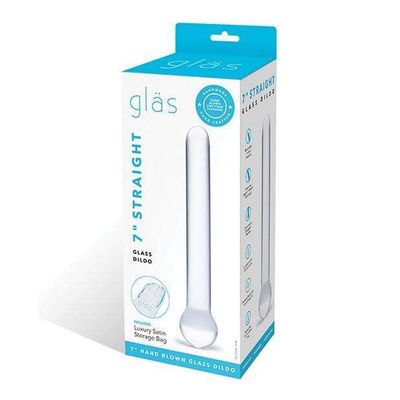 Glas - Straight Glass Dildo 7" (Clear)