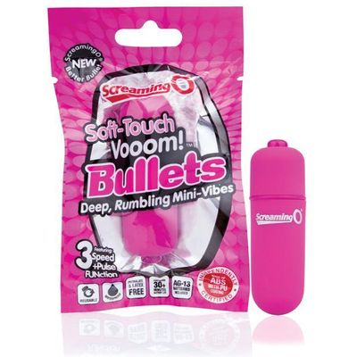 TheScreamingO - Soft Touch Vooom Mini Bullet Vibrator (Pink)