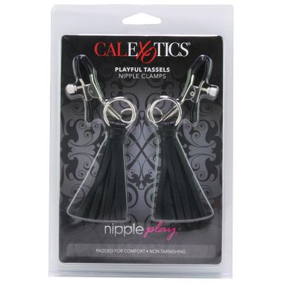 Playful Tassels Nipple Clamps - Black