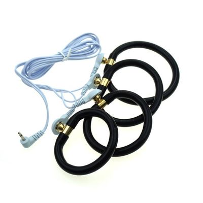 Male Electro Shock Penis Rings Accessory, Electrical Stimulation Penis Rings With Wires ,Time Delay Cock Ring Sex Toys For Man