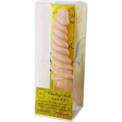 Magic Eyes - Winding Stick Sucker L Dildo (Beige)