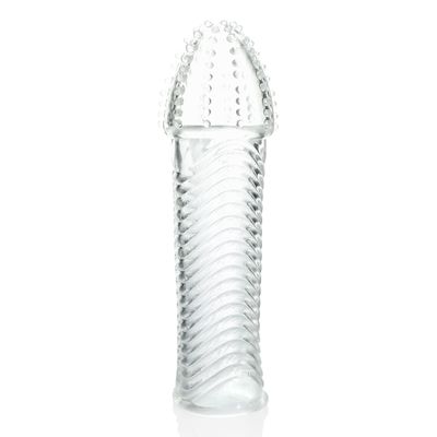 Reusable Condoms Silicone Penis Sleeve Clitoris Stimulation Sex Toys for Couples Textured Extender Erection Condoms Erotic Toys