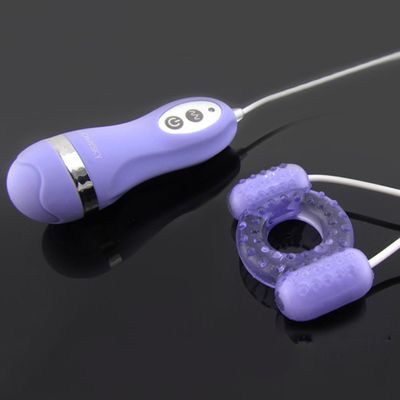 10 Frequency Penis Vibration Delay Ring Dual Vibrating Eggs Silicone Vibrator Clitoris Vaginal Stimulation Sex Toys for Couples