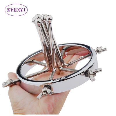 Stainless Steel Anal Spreader Vaginal Dilator Clamp Vaginal Spexulum Mirror Adjustable Size Anal Plug Adult Sex Toys For Couple