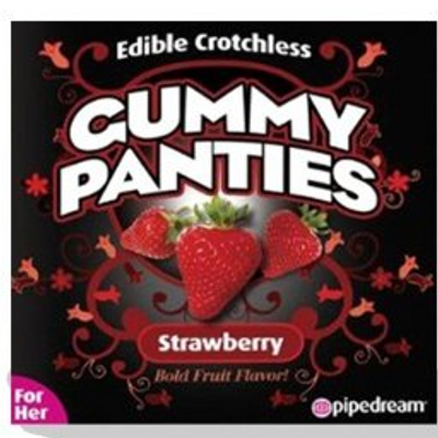 Edible Gummy Crotchless Panties Strawberry
