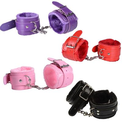 PU Leather Handcuffs For Sex Ankle Cuff Restraints Bondage Bracelet BDSM Woman Erotic Cosplay Adult Sex Toys For Couples Women