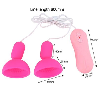 Nipple Massager Sex Toy for Woman Suction Cup Remote Control 16 Frequency Nipple Sucker Vibrator G-spot Stimulate Breast Pump