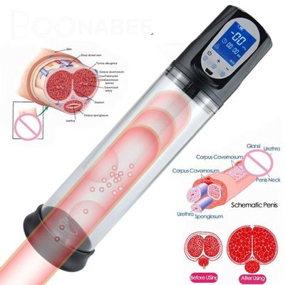 Electric Penis Vacuum Pump Adult Penis Pump Male Extender Stretcher Pump  Erection Pump for Penis -Black Sex Toys for Men