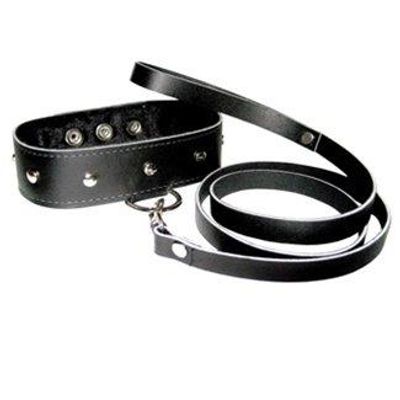Leather Collar and Leash Set
