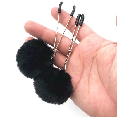 2 Pcs/Pack Beautiful Feather Nipple Clamp Clips Sex Slave Clamps for Nipple Flirt Feather BDSM Adults Gag Binding Sex