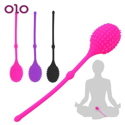 OLO Vaginal Tightening Silicone Vaginal Geisha Ball Adult Products Kegel Ball Vaginal Balls Trainer Sex Toys For Women