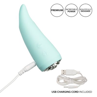 Calexotics - Pave Vibrating Silicone Clit Massager Diana (Blue)